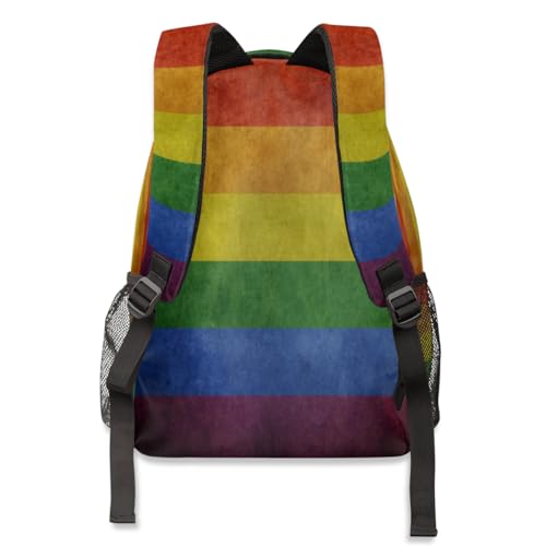 Sac à dos ordinateur portable arc-en-ciel ergonomique