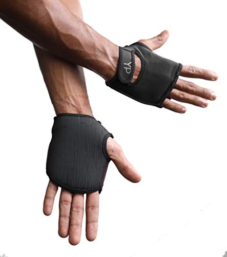 YogaPaws SkinThin Non-Padded Yoga Gloves for Women and Men, Non Slip Grip,