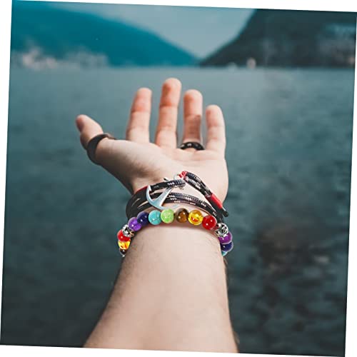 Operitacx Pulseira elástica pulseiras de pedras preciosas para mulheres, pulseira de ônix, pulseira