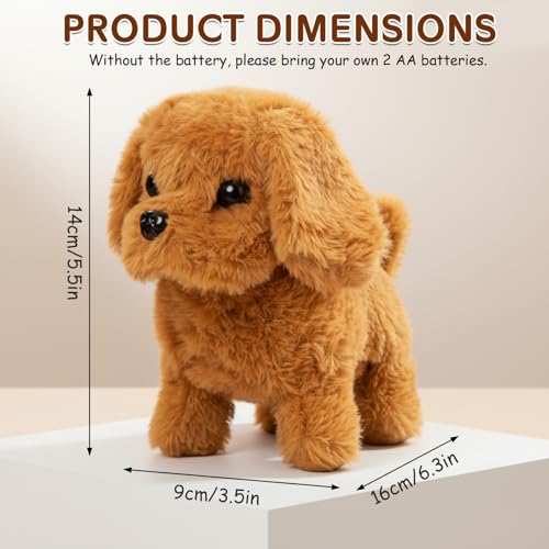 Peluche de marche interactive : le chiot robot réaliste qui aboie