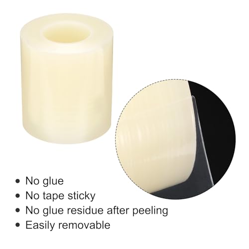 Image of MECCANIXITY Removable Protective Film Tape, 3 1 /5 Inch x 164 Ft Surface Protective Scratch Film Tape Roll for Furniture, Electrical Appliances, Clear