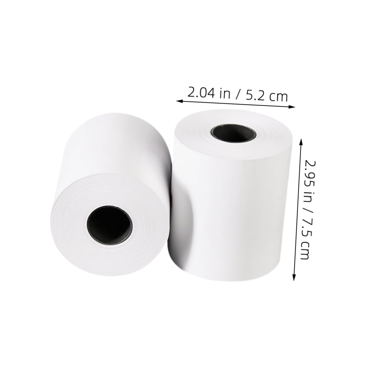 SOIMISS 10 Rollos Papel Térmico para Impresoras de Recibo de Compatible con Múltiples para Supermercados y Tiendas de Trabajo Simplificado