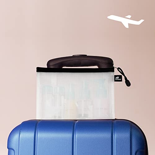 LEVIATAN 12er Set A5 Zip-Beutel Reisetasche Transparente Reißverschlusstaschen Reißverschluss Dokumententaschen Wasserdichte Bag Lagerung von Schreibwaren, Kosmetikwaren