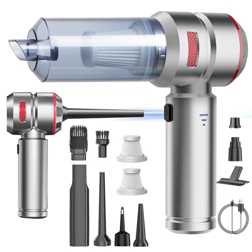 La Mejor Selección de Mini Aspiradora - los más vendidos. 45 YUDSKU Aspiradora de Mano para Auto 4 en 1, Aspiradora Recargable Portátil Inalámbrica 150W, Mini Aspiradora para Sillones Potente, con 2 Filtros Lavables, para Coche y Pelo de...