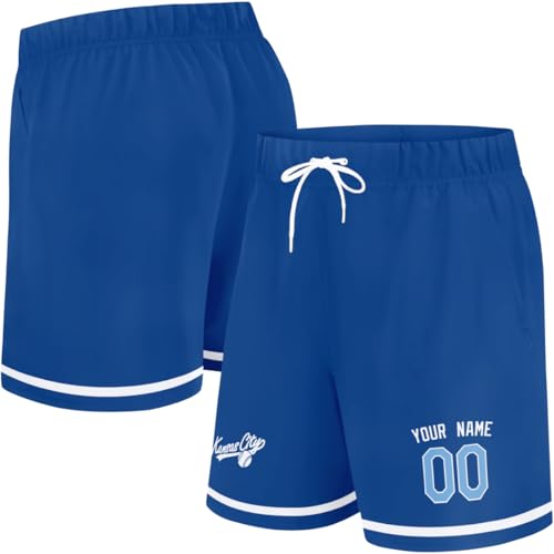 Image of ANTKING Swim Trunks Custom Name Number Beach Shorts for Men Youth Gifts