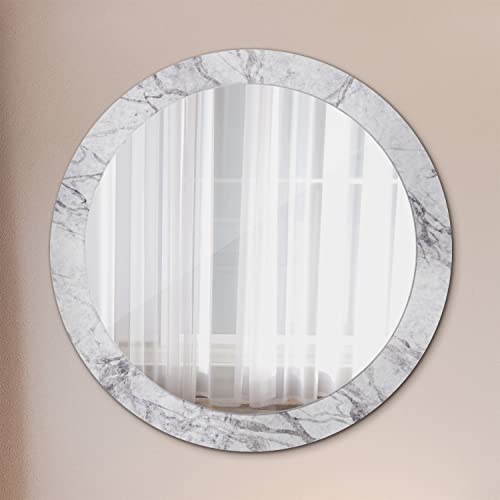 Miroir imprimé 80 cm sans cadre pour agrandir petit salon - 3