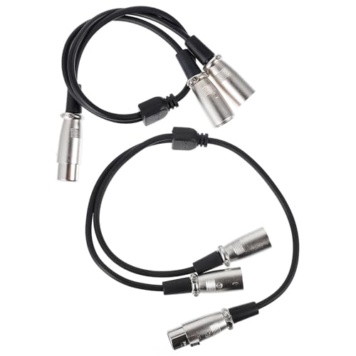 Câble répartiteur XLR femelle vers deux mâles double adaptateur audio Y pour console de mixage