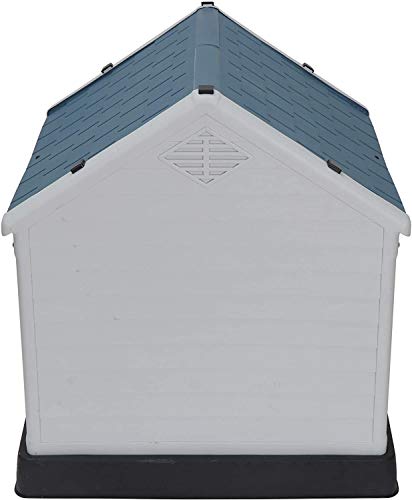 Plastic Dog House Indoor Outdoor Dog Kennel for Large Dogs, Pet Shelter with Air Vents Ventilate Waterproof Pet Shelter - Image 4