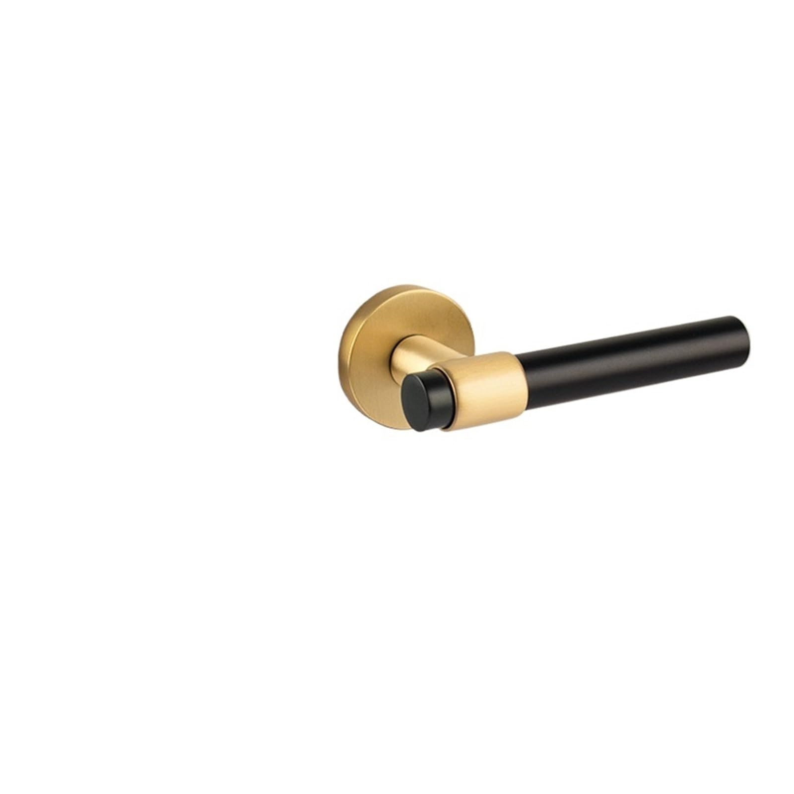 Serrure invisible en laiton brossé doré chic pour porte de bain haut de gamme