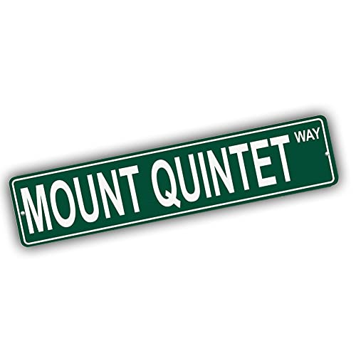 Brotherhood Aluminum Street Sign for Mount Quintet - Wyoming Man Cave Decor
