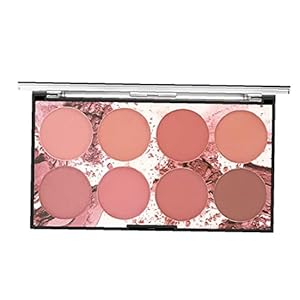 Miss Rose Blush, Palette Make-up Blush Cream Palette gezichtspoeder Blusher met 8 Blush 42G professionele make-up voor…
