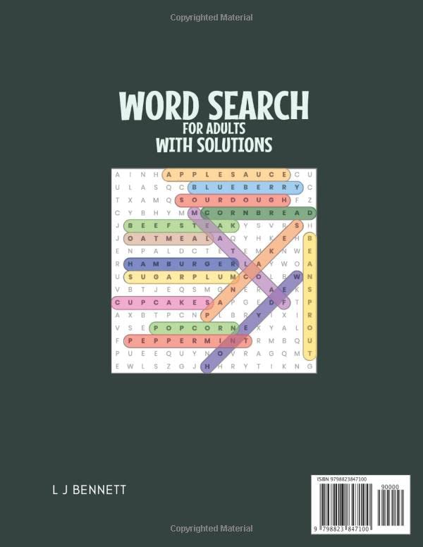 Miniatura 2 de 200 THEMED LARGE PRINT WORD SEARCH PUZZLES AND SOLUTIONS Sports, History, Geography, Movies, Trivia, & Food Clues for All Ages