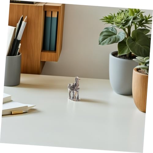 Figurine de cheval en laiton FCXDMY pour une décoration de bureau chinoise et feng shui - 4