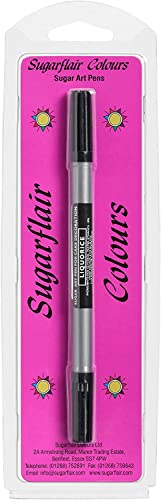 Sugarflair Edible Food Colouring Colour Pens 4 Cake Decorating - Black LIQUORICE