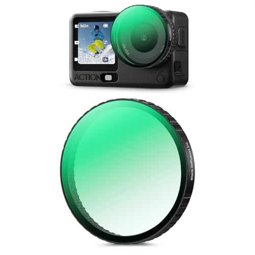 Image of K&F CONCEPT Snap On Black Diffusion 1 /4 Filter Compatible with DJI Osmo Action 6, Creative Mist Cinematic Effect Filters, Multi-Coated /Optical Glass /Aluminum Alloy Frame Action Camera Accessories
