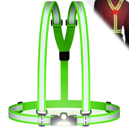Coorattyes LED Laufweste Reflektorweste Warnweste Fahrrad, Reflektierende...