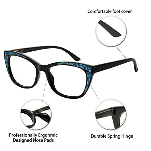 Image of OCCI CHIARI Women Reading Glasses Cateye Fashion Eyewear Frame Flash Nerd 0 1.0 1.5 1.75 2.0 2.25 2.5 3.0 4.0 5.0 6.0