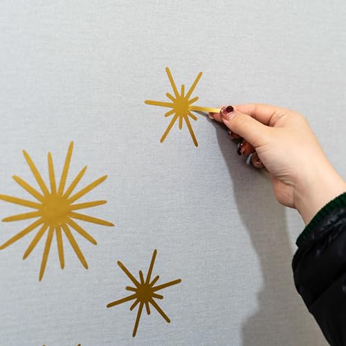 Vinilo Decorativo de Estrellas Doradas ZAIBIANHAO 160pcs miniatura 7
