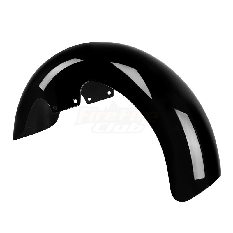Garde-Boue Avant Moto ABS 17 " avec Revêtement Noir Brillant Anti-UV