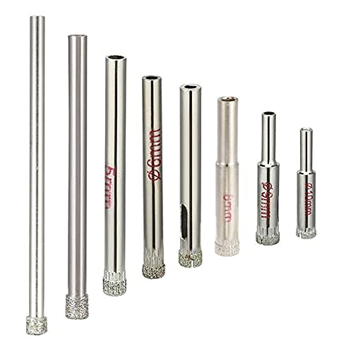 Brocas diamantadas para vidrio 3 mm 50 piezas miniatura 1