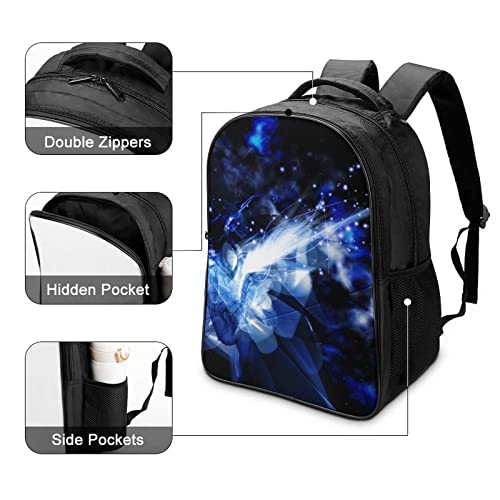 Sac à dos mode adolescent bleu 40x28x16cm pour l'école