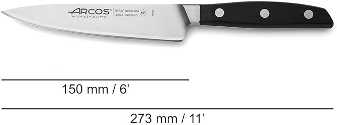 Set Cuchillos Cocina 3 Piezas Acero Inoxidable Mango Polioximetileno miniatura 3