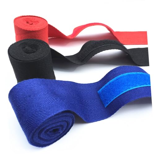 Yardwe Cotton Taekwondo Thai Fitness Wrist Straps 2pcs Boxing Hand Wraps Stick Pad Closure