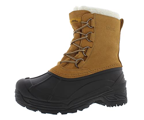 totes Snowbankw Mens Shoes Size 12, Color: Tan/Black