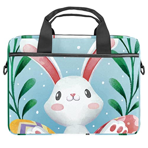 Sacoche à bandoulière pour ordinateur au motif lapin mignon, idéale pour les cours ou le bureau