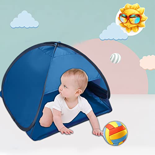 Mini Kopfzelt,Kopfstütze Zelt,Automatisches Sofortzelt, Strand Sonnenbaden Winddicht Sand Proof Sonnenschutz Tragbare Kopfstütze Zelt mit Aufbewahrungstasche zum Wandern