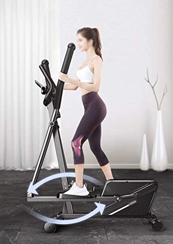 Image of Elliptical Machine 3-in-1 Magnetic Cross Trainer Rotary Treadmill Space Walk Portable Small Ultra-Quiet Home Gym Fitness Equipment