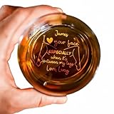 I Love Your Face Especially When It's Between My Legs - Personalized Engraved Whiskey Glass, Anniversary Present for Wife, Men, Boyfriend, Girlfriend, Thank You For All The Orgasams Glass