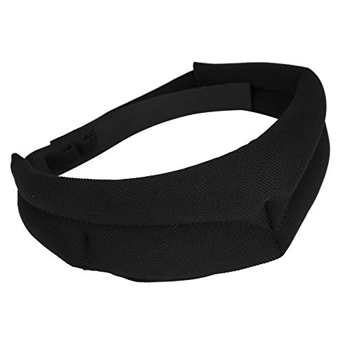 Máscara de dormir com bloqueio eficaz, capa de dormir leve e compacta, para viagens em casa (preto)