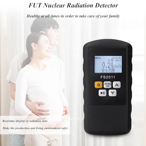 Detector de radiación nuclear portátil con pantalla LCD miniatura 6