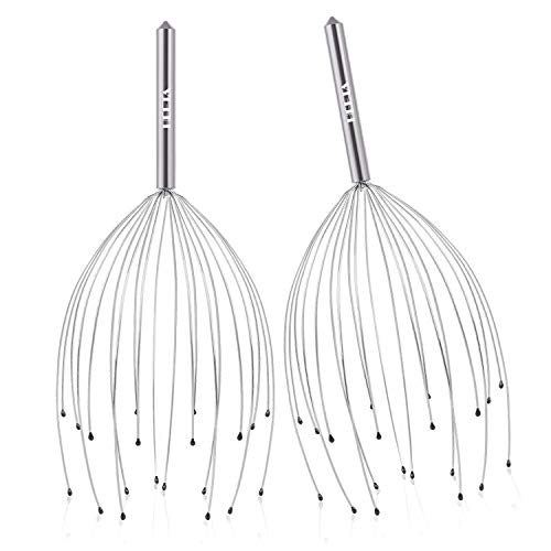 Heeta 2-Pack Head Scalp Massagers, 20 Fingers Scratcher for Deep Relaxation, Hair Stimulation