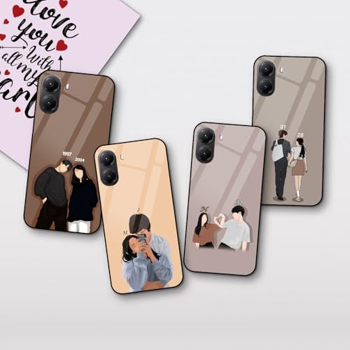 Image of COLORflow Back Cover Compatible with Poco X7 Pro 5G | Love Connection Couple Customized | Shockproof TPU Bumper with Camera Protection Back Cover Compatible with Poco X7 Pro 5G