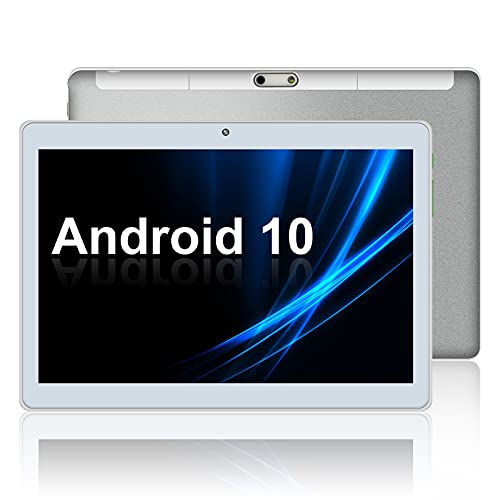 Android 10 Tablet 10.1 inch Octa-core Processor 2GB RAM 32GB Storage HD Touchscreen Tablets, 1280x800 IPS Display, Support 4G Phone Call, 2.4G Wi-Fi, Bluetooth 4.2, with PC Silicone Bracket Case