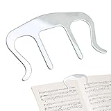 Pratique et lisse : l'utilisation de ce support de livre de musique est un jeu d'enfant. Faites glisser les broches métalliques en haut du livre de partitions et montrez la page que vous souhaitez garder ouverte. Il est lisse et facile à enlever lorsque vous avez terminé. Il est également petit et léger, de sorte que vous pouvez l'emmener partout avec vous.