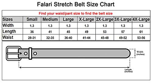 Falari Men Women Multicolored Elastic Stretch Braided Belt Canvas Fabric Woven No Holes Belt (1003 - Royal, Small) #TOP3
