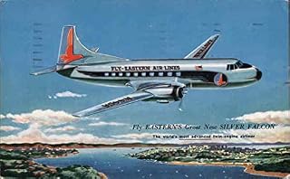 The Silver Falcon Aircraft Original Vintage Postcard 1956