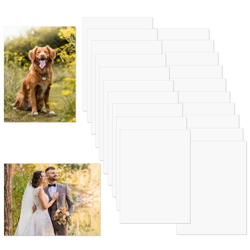 AceSubli 24 Pcs Metal Sublimation Photo Blanks 8x14 Inch, Aluminum Sign Blanks Bulk Products 0.45mm Metal Sublimation Aluminum Sheets for DIY Photo Sign Gifts Indoor Outdoor Decor by AceSubli - Used condition - US$37.33