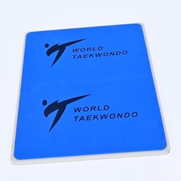 Reusable Taekwondo Breaking Board | World Taekwondo Training Rebreakable Board | Durable Impact Practice Pad for Martial Arts (Blue)
