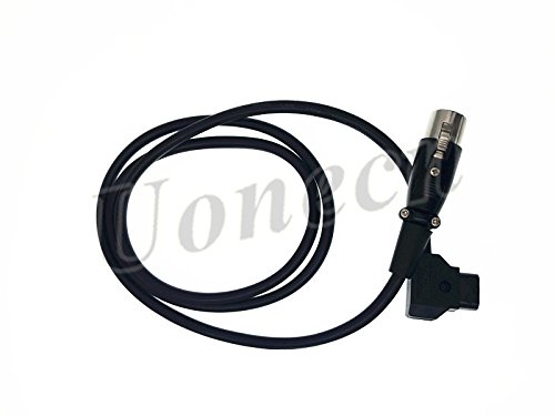 XLR 4 pin Female Connector to D-tap Male Connector Monitor Power Cable for Power Supply Battery Adapter