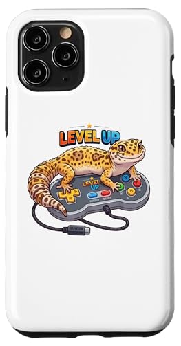 Leopard Gecko Playing Video Game Lizard & Reptiles Gamers �X�}�z�P�[�X iPhone 11 Pro �p