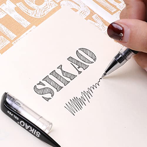 Bolígrafos Sikao Gel Negro 60 Pack Punta 0.7 mm miniatura 5