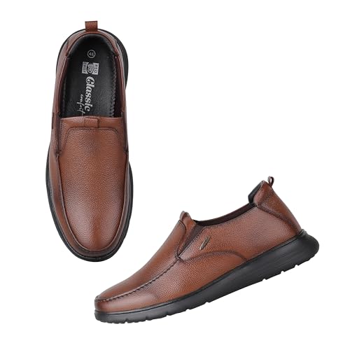 Image of Red Chief Genuine Leather Formal Slip On for Men | Pull-On Shoes for Men | RC3977LR