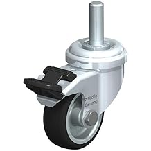 Blickle LRA-Path 50G-FI-GS10 Swivel Caster, 1.97" Wheel Diameter, 165 lb. Load Capacity