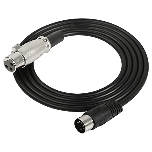 Sinloon Midi To Xlr Cable Midi 5 Pin Din Male To Xlr 3 Pin Female Cable For Match Music Instruments Or Cable With Midi Or Xlr Connector 5Ft (Midi To Xlr) #TOP10