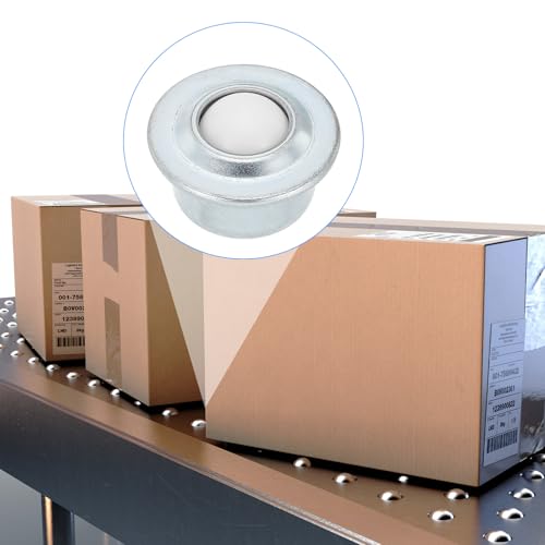 PATIKIL 5/8 Roller Ball Transfer Lager 8 Stück Runde Ball Transfer Einheit Nylon Kohlenstoffstahl Rollen Für Förderband Rollenständer Möbel Übertragung