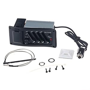 Musiclily Acoustic Guitar 4 Band Preamp Amplifier Equalizer EQ-7545R with Piezo Pickup